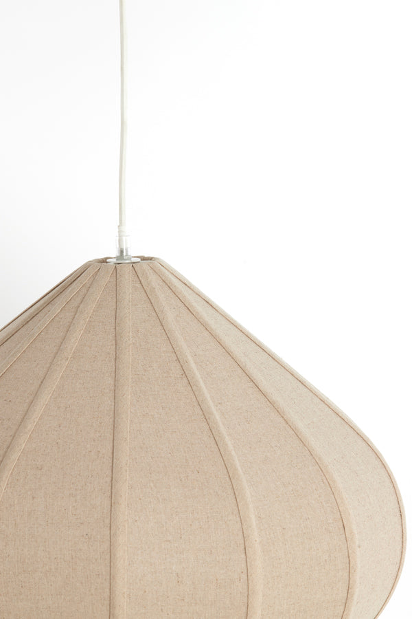 Hanging lamp 60x42,5 cm ZUBEDA linen natural
