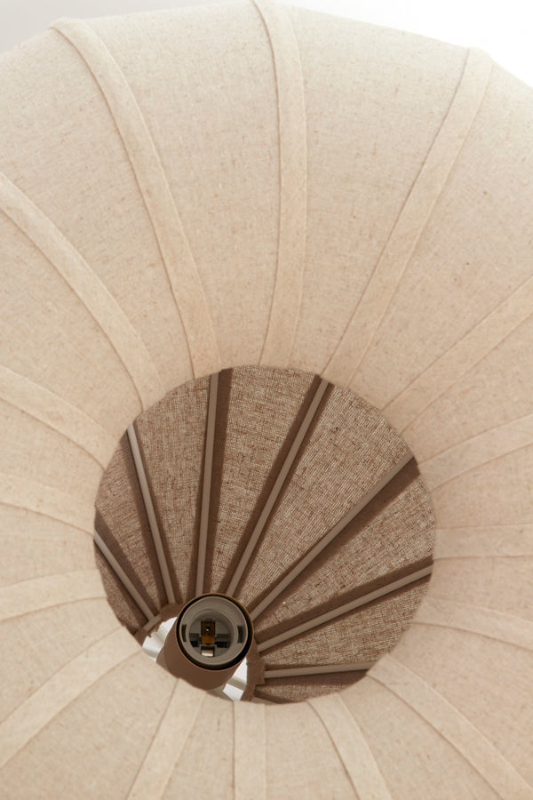 Hanging lamp 60x42,5 cm ZUBEDA linen natural