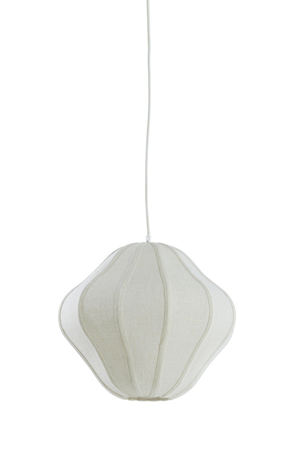 Hanging lamp 38,5x32 cm SUKAU linen cream