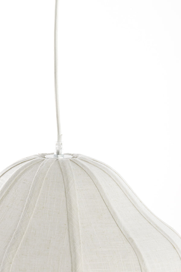 Hanging lamp 38,5x32 cm SUKAU linen cream