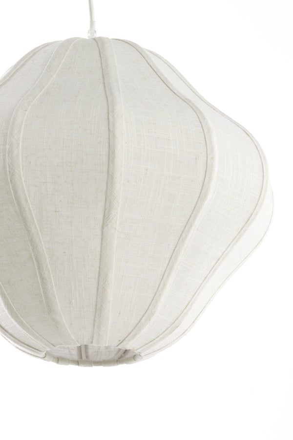 Hanging lamp 38,5x32 cm SUKAU linen cream