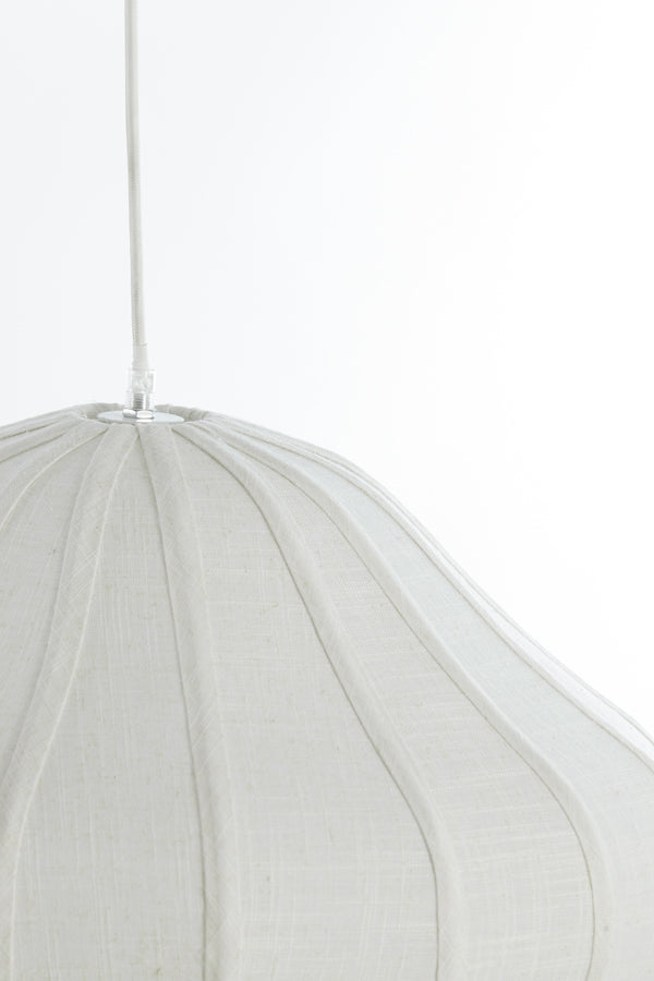 Hanging lamp 50x40 cm SUKAU linen cream