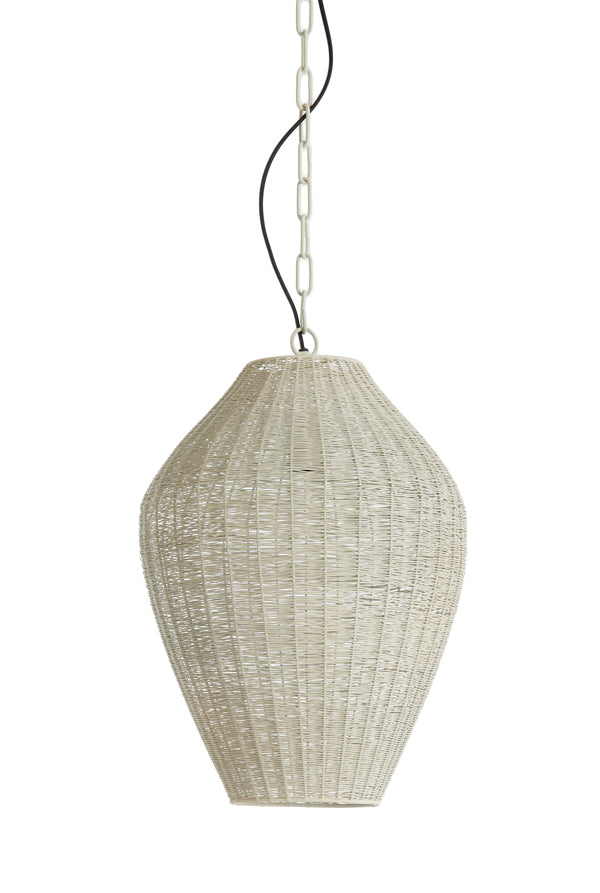 Hanging lamp 33x46 cm ARRIATE cream