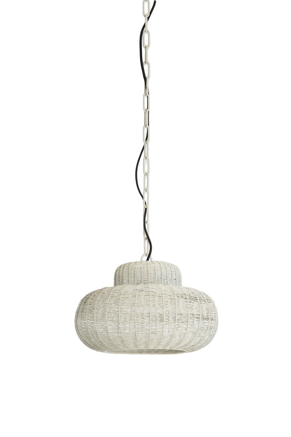 Hanging lamp 35x21,5 cm PIEDRA cream