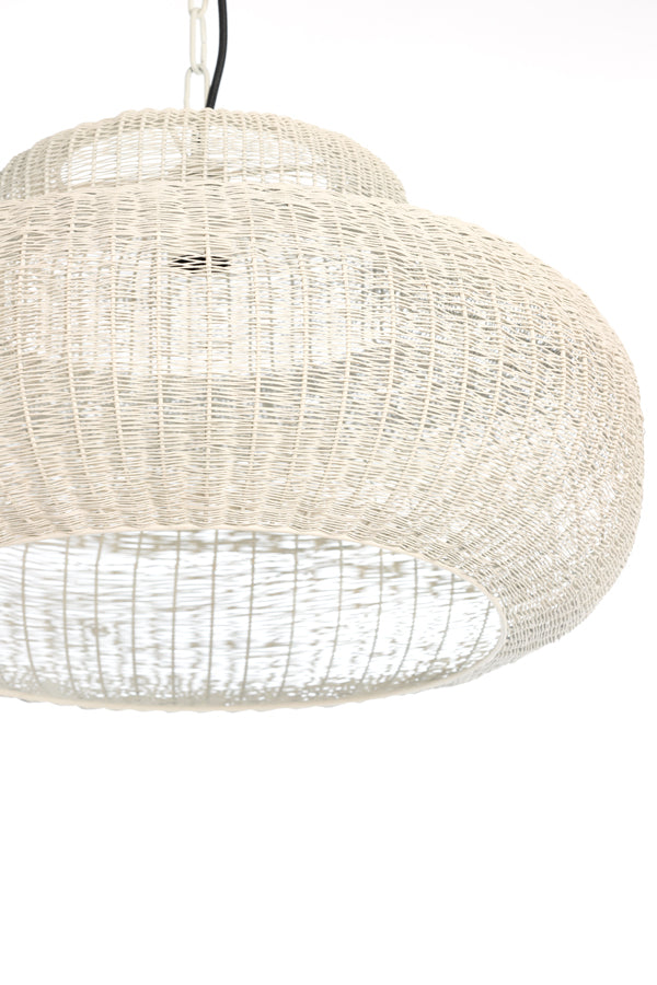 Hanging lamp 35x21,5 cm PIEDRA cream