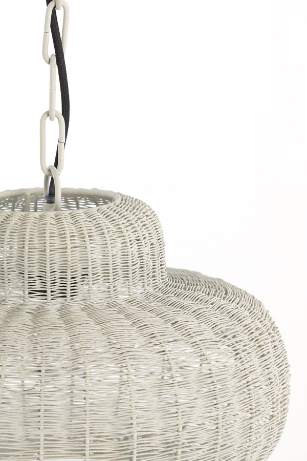 Hanging lamp 35x21,5 cm PIEDRA cream
