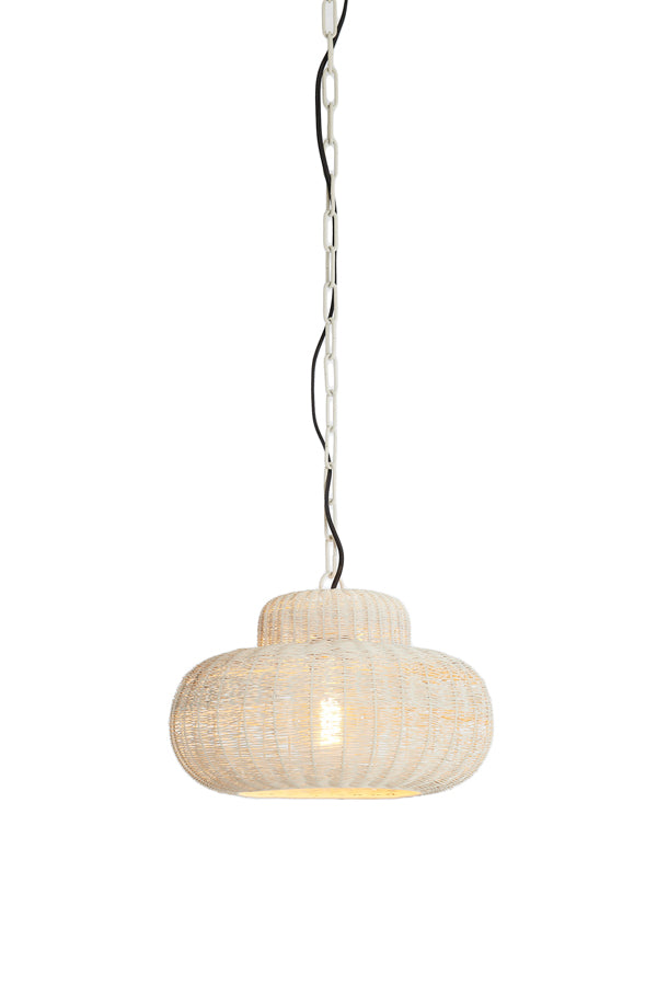 Hanging lamp 35x21,5 cm PIEDRA cream
