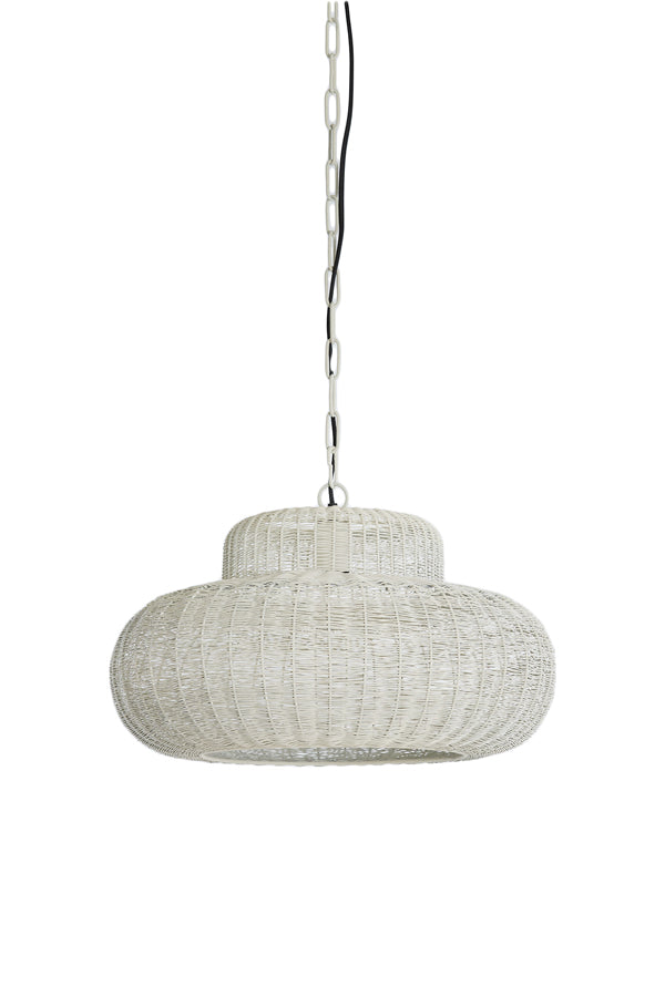Hanging lamp 47x26 cm PIEDRA cream