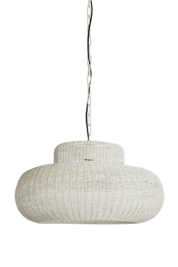Hanging lamp 59x31,5 cm PIEDRA cream