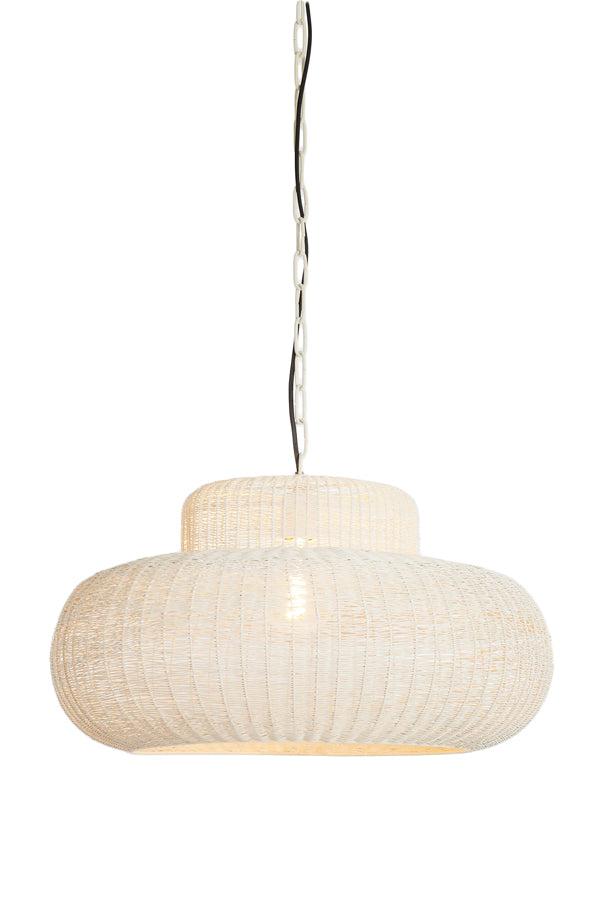 Hanging lamp 59x31,5 cm PIEDRA cream