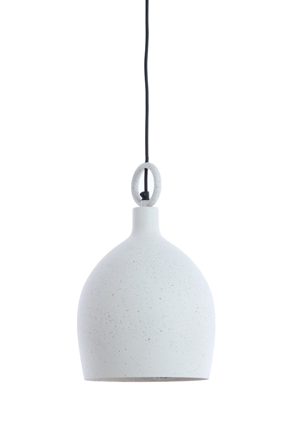 Hanging lamp 24x39 cm ROSERO white+light grey spotted