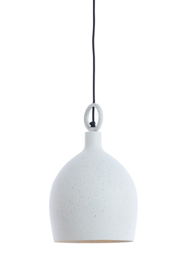 Hanging lamp 24x39 cm ROSERO white+light grey spotted