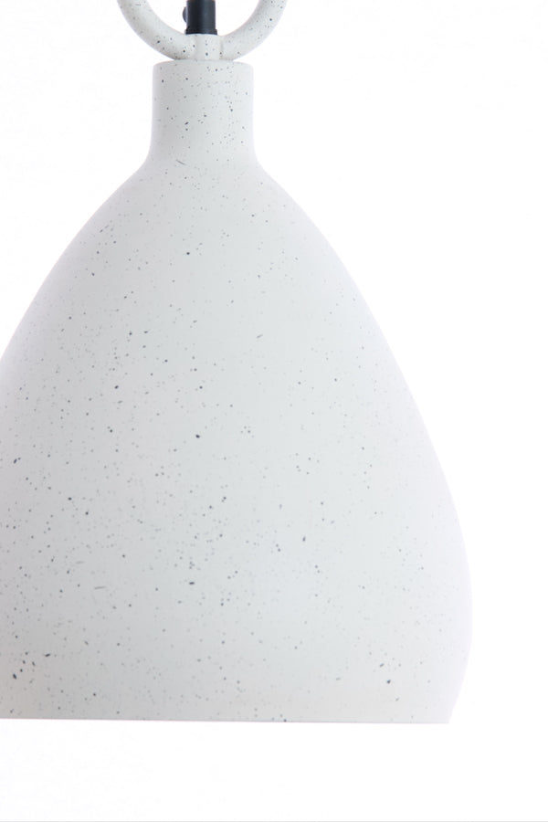 Hanging lamp 24x37 cm RISARI white+light grey spotted