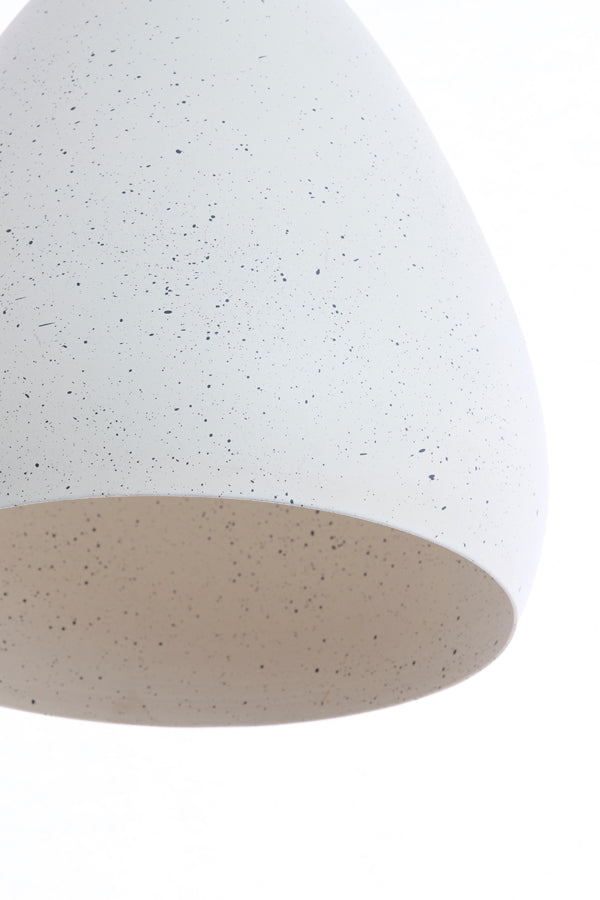 Hanging lamp 24x37 cm RISARI white+light grey spotted