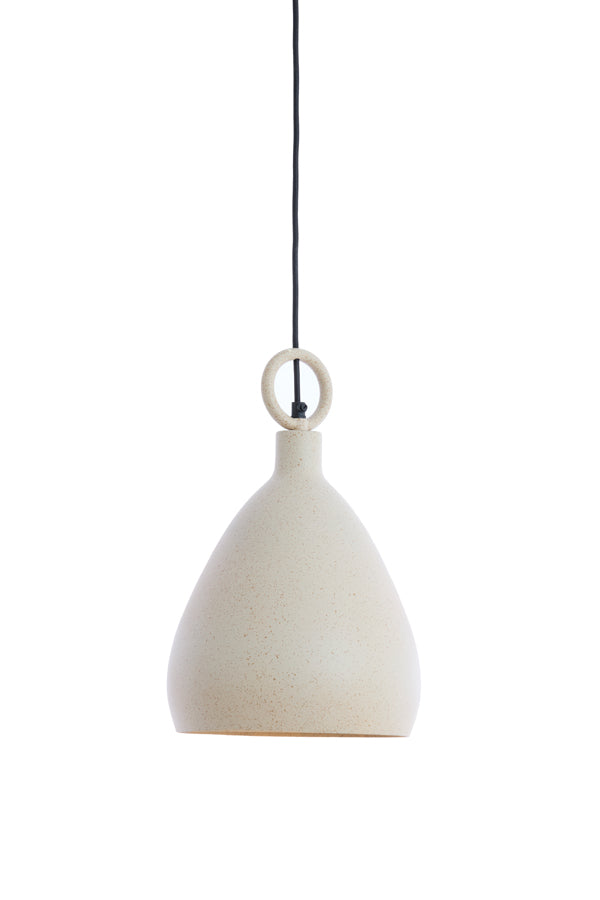 Hanging lamp 24x37 cm RISARI sand+light brown spotted