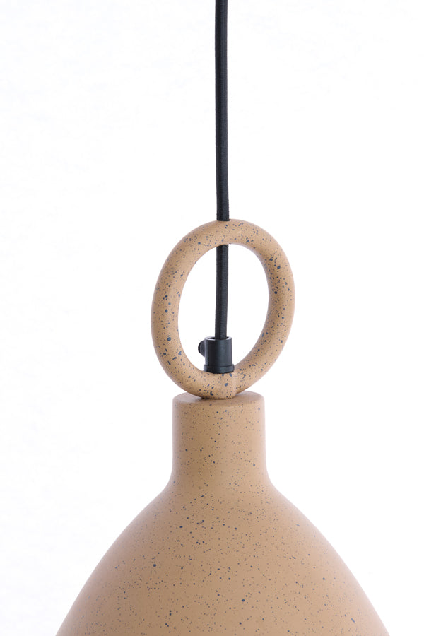 Hanging lamp 24x37 cm RISARI terra+brown spotted