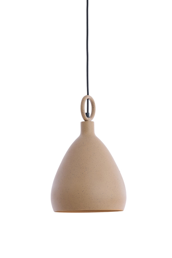 Hanging lamp 24x37 cm RISARI terra+brown spotted