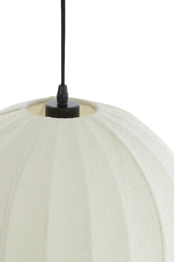 Hanging lamp 44x42 cm ZAGORI bouclé cream
