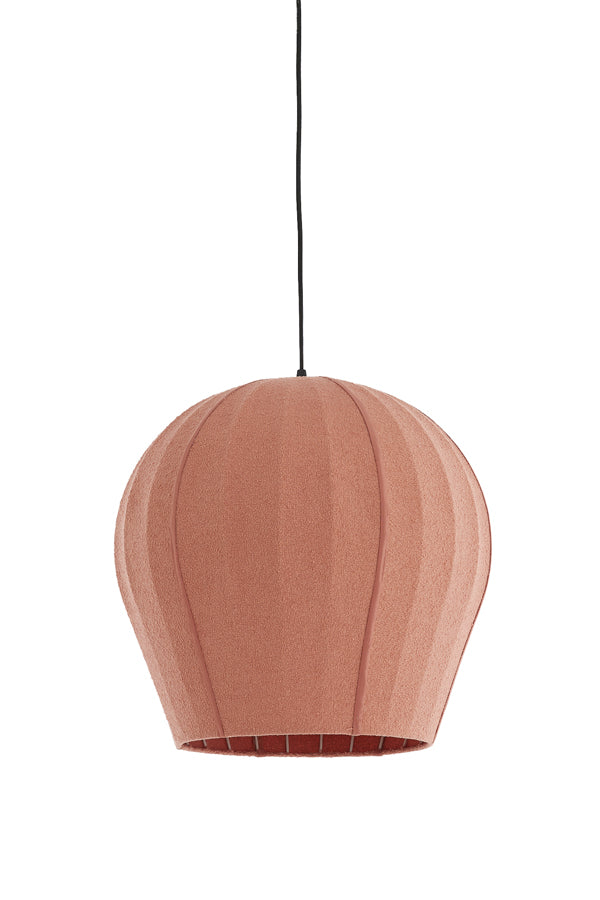 Hanging lamp 44x42 cm ZAGORI bouclé coral