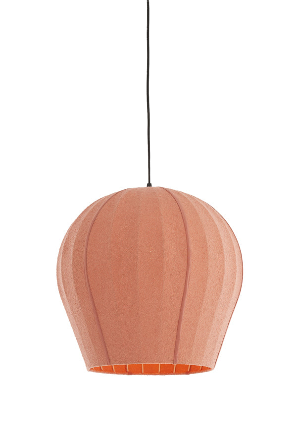 Hanging lamp 44x42 cm ZAGORI bouclé coral