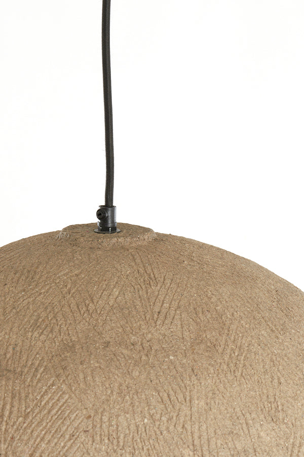 Hanging lamp 51x39 cm CELMIROS grey