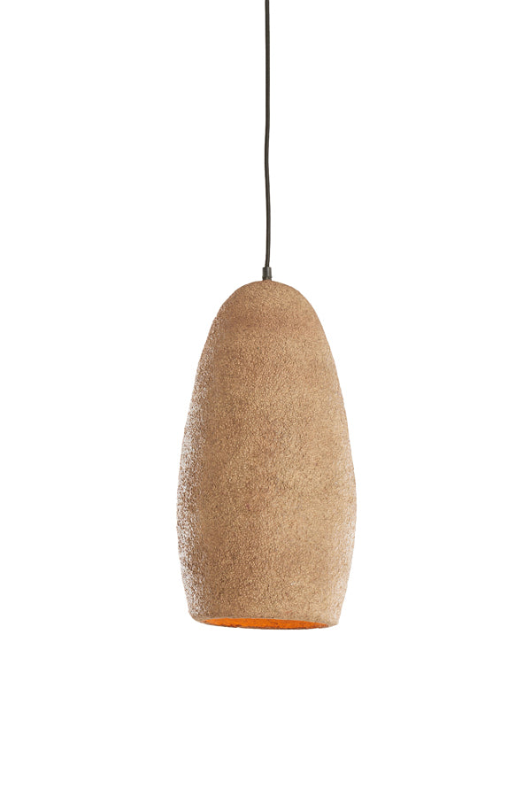 Hanging lamp 26x56 cm DIVALA antique dark terra