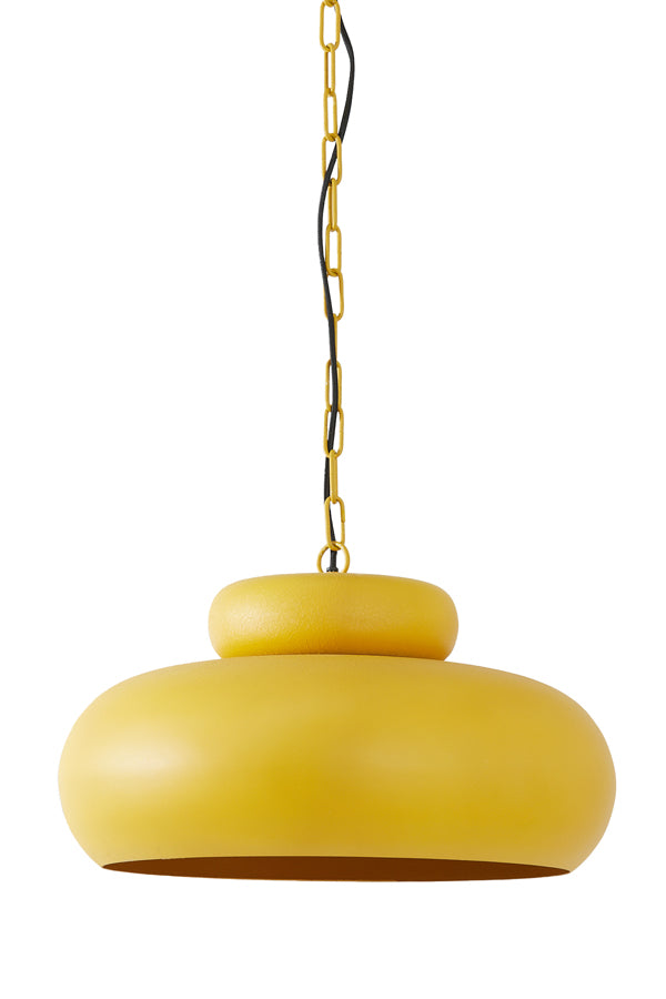 Hanging lamp 46x30 cm NEIVA matt ocher yellow