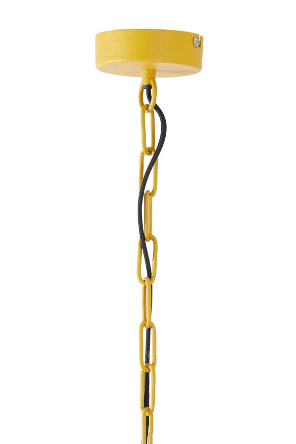 Hanging lamp 46x30 cm NEIVA matt ocher yellow