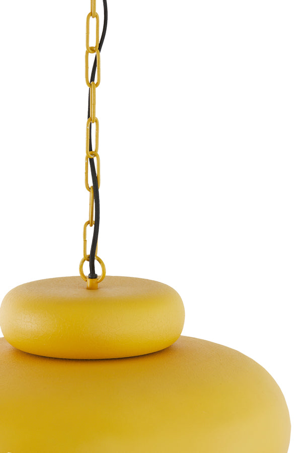 Hanging lamp 46x30 cm NEIVA matt ocher yellow