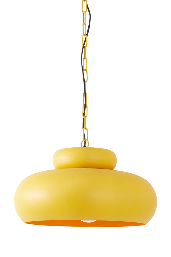 Hanging lamp 46x30 cm NEIVA matt ocher yellow