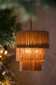 Hanging lamp 3L 45x50 cm MALAIKA brown