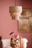 Hanging lamp 3L 45x50 cm MALAIKA taupe