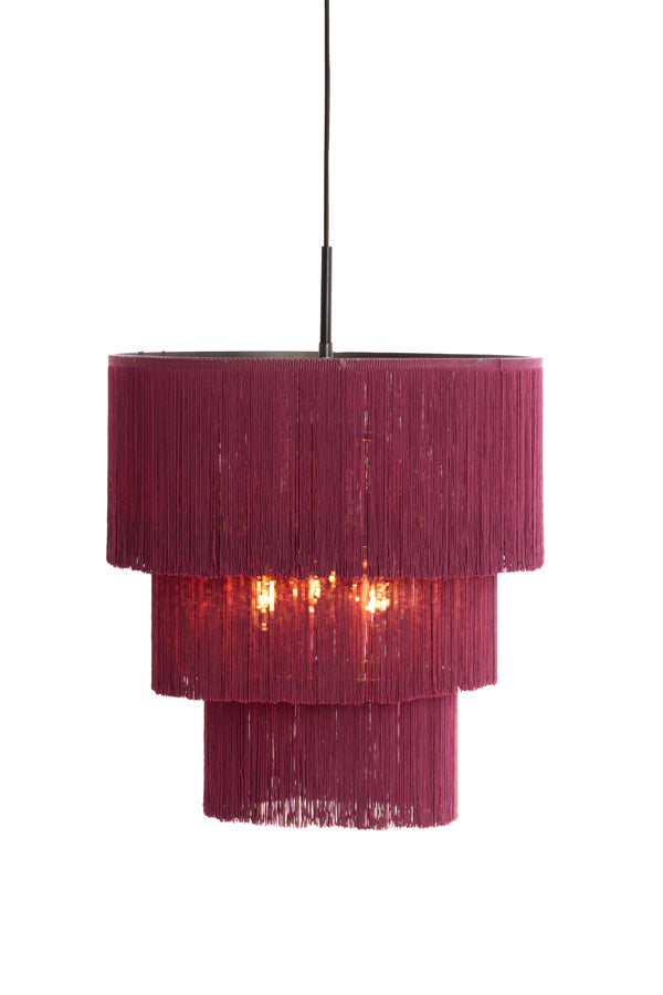 Hanging lamp 3L 45x50 cm MALAIKA dark purple