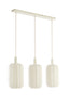 Hanging lamp 3L 80x21x34 cm TUFIA linen cream