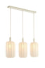 Hanging lamp 3L 80x21x34 cm TUFIA linen cream