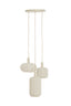 Hanging lamp 3L 38x34 cm TUFIA linen cream