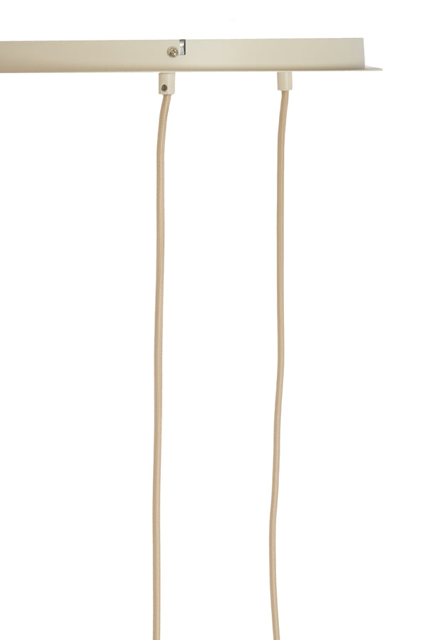 Hanging lamp 3L 38x34 cm TUFIA linen cream