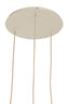 Hanging lamp 3L 38x34 cm TUFIA linen cream