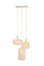 Hanging lamp 3L 38x34 cm TUFIA linen cream