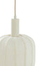 Hanging lamp 5L 105x19,5x123 cm TUFIA linen cream