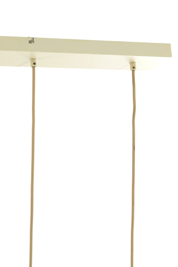 Hanging lamp 5L 105x19,5x123 cm TUFIA linen cream