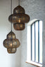 Hanging lamp 30,5x41 cm RYOTA brown gold