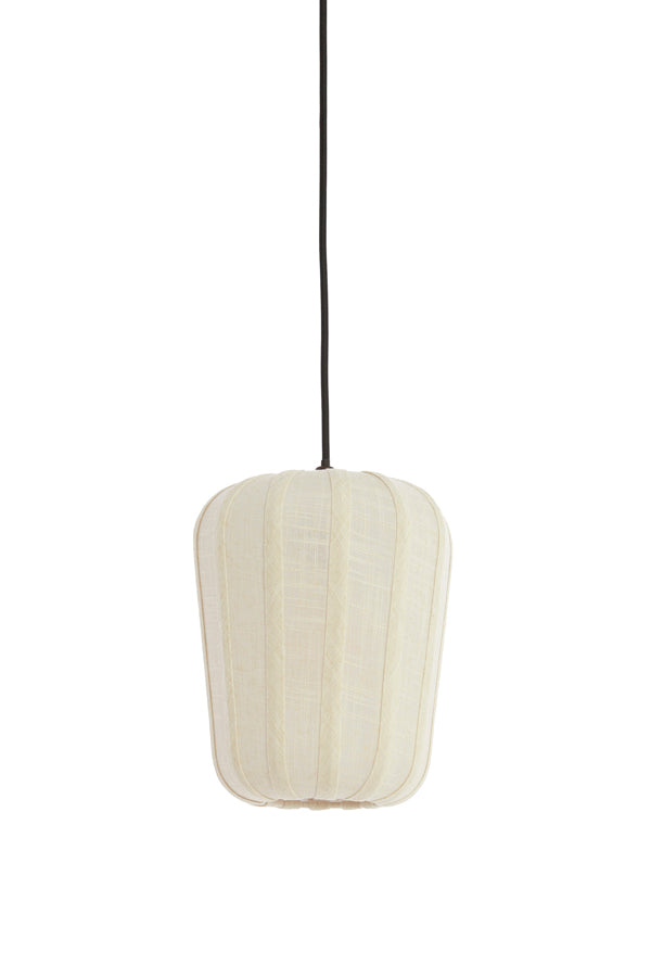 Hanging lamp 20x25 cm BIBURY wood print dark brown+white