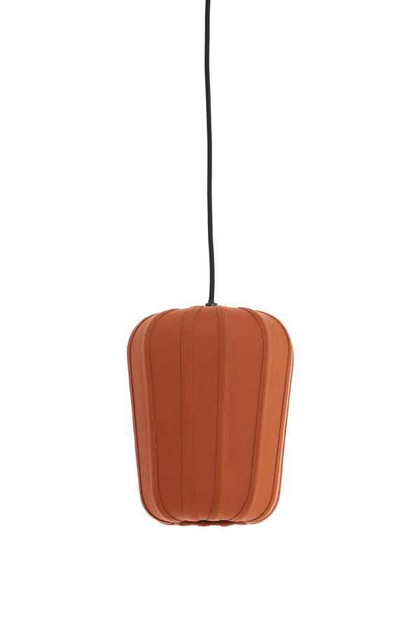Hanging lamp 20x25 cm BIBURY wood print dark brown+terra
