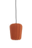 Hanging lamp 20x25 cm BIBURY wood print dark brown+terra