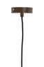 Hanging lamp 20x25 cm BIBURY wood print dark brown+terra