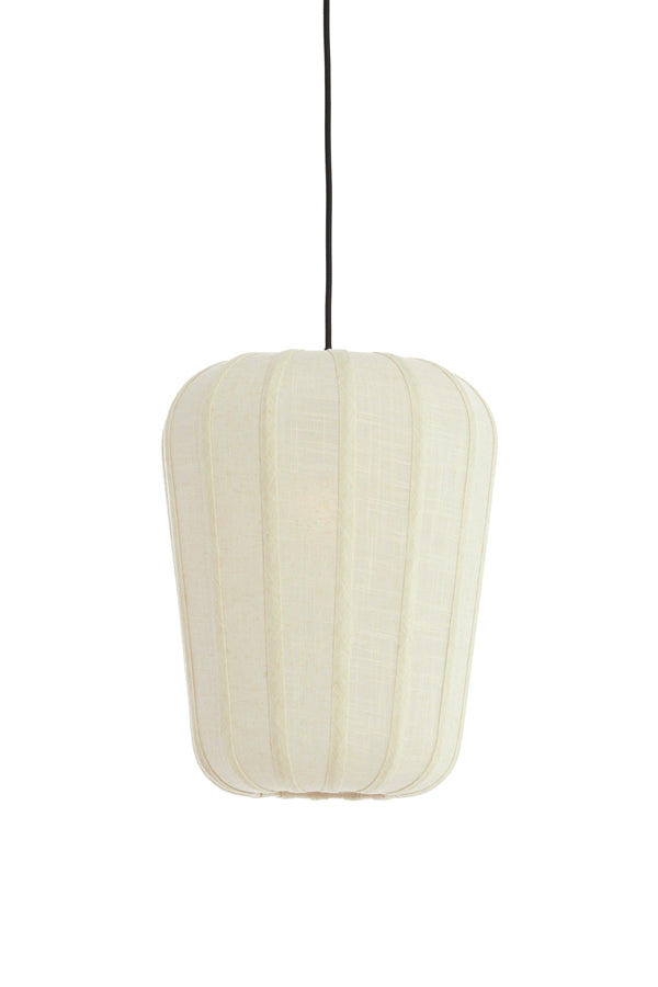 Hanging lamp 30x37,5 cm BIBURY wood print dark brown+white