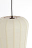 Hanging lamp 30x37,5 cm BIBURY wood print dark brown+white