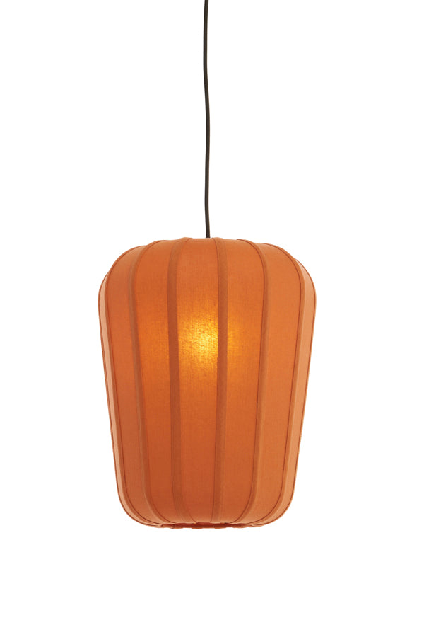 Hanging lamp 30x37,5 cm BIBURY wood print dark brown+terra