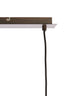 Hanging lamp 3L 103x30x143 cm BIBURY wood prt d brwn+white